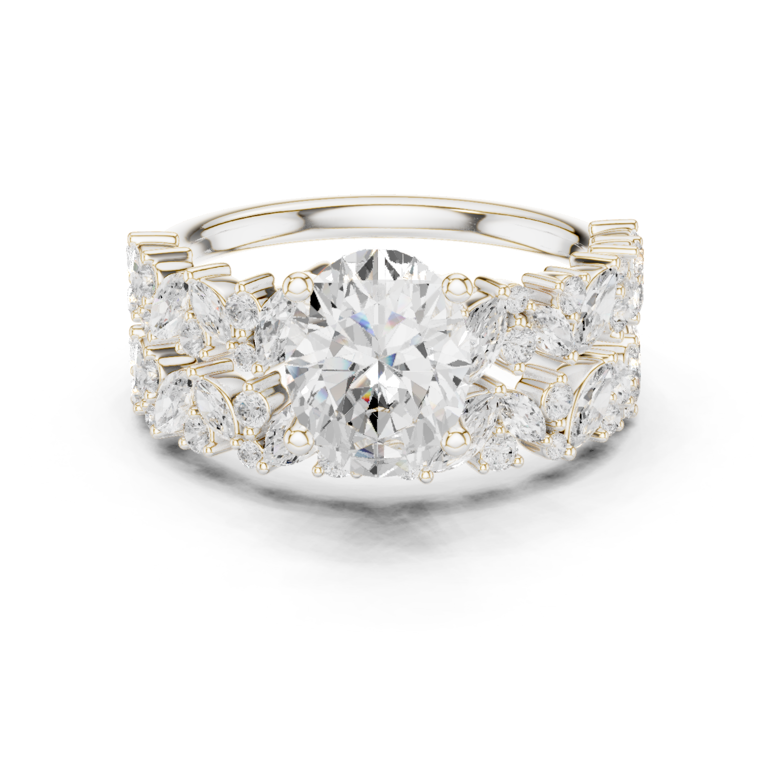 Gold Ring DDLR-943, White Gold