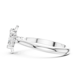 Gold Ring DDLR-336, White Gold, view 3