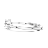 Gold Ring LR-01 (95), White Gold, view 3
