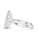 Gold Ring DDLR-785, White Gold, view 3