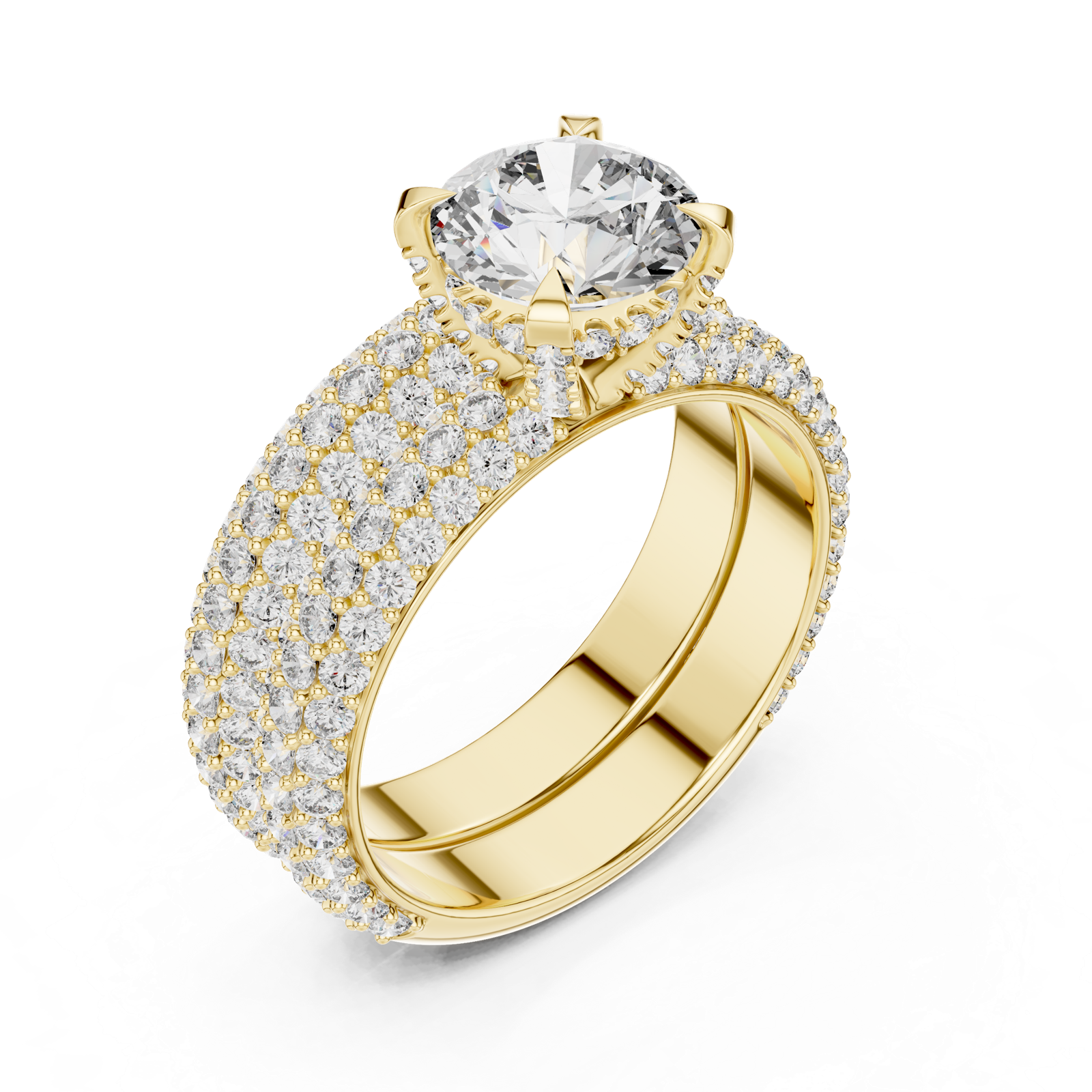 Gold Ring DDLR-012, Yellow Gold, view 2