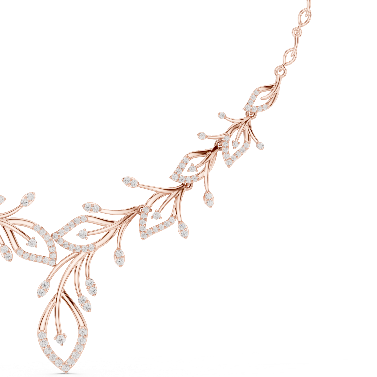 Gold Necklace SBWN (4), Rose Gold, view 3