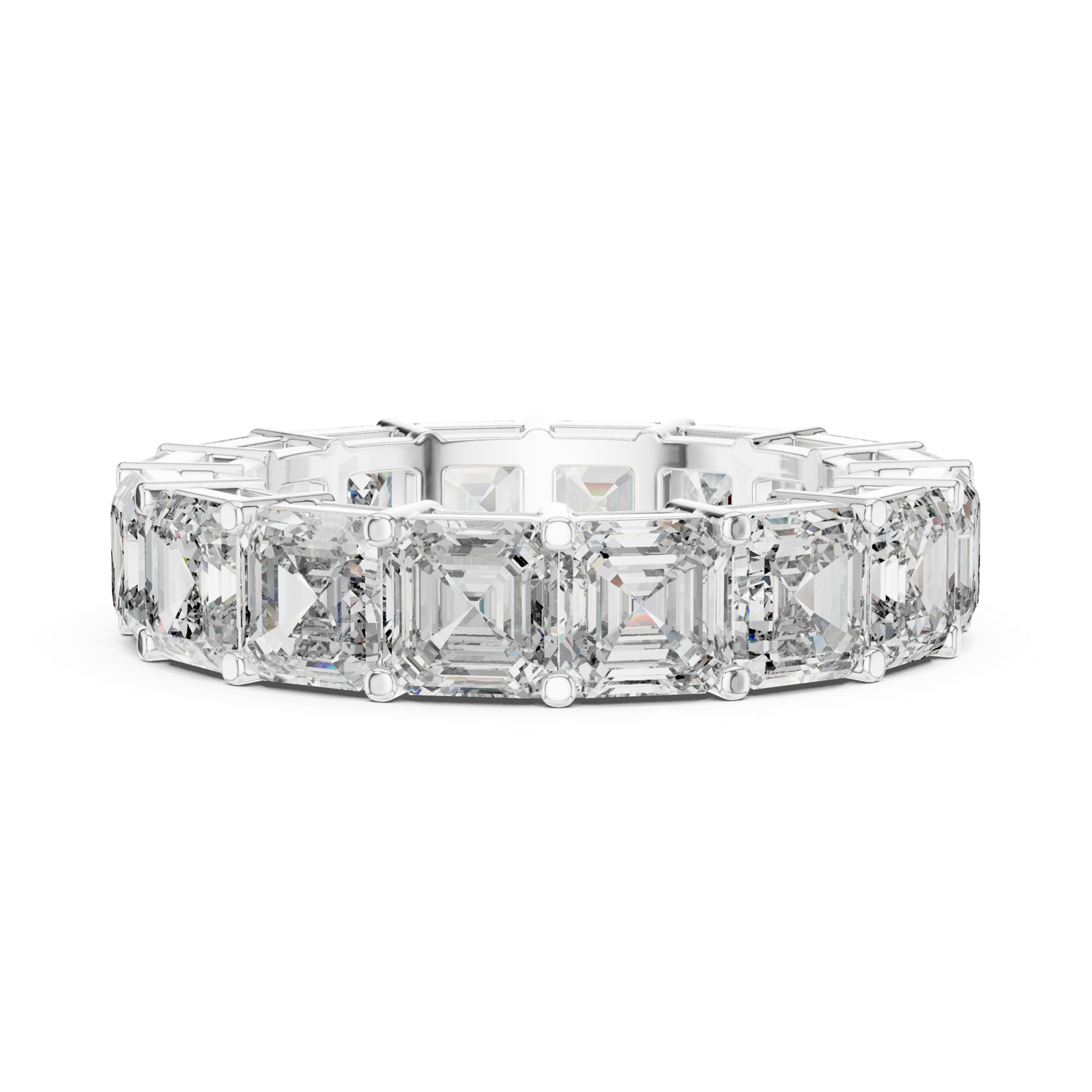 Gold Ring DDLR-209, White Gold, view 3