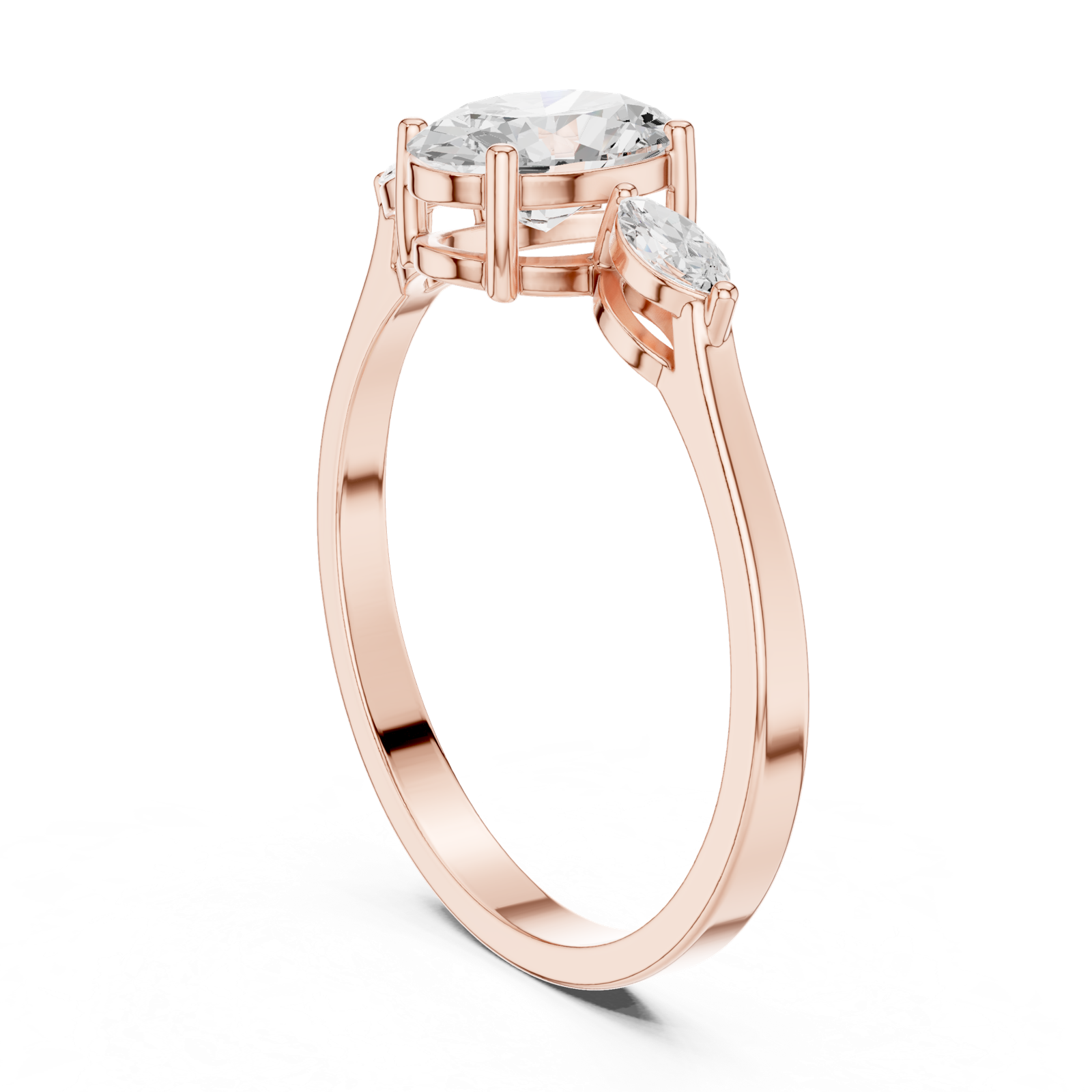 Gold Ring HLR-45, Rose Gold