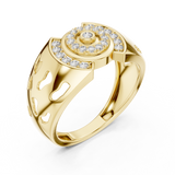 Gold Ring LR-01 (42), Yellow Gold, view 2