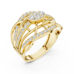Gold Ring DDLR-769, Yellow Gold, view 2