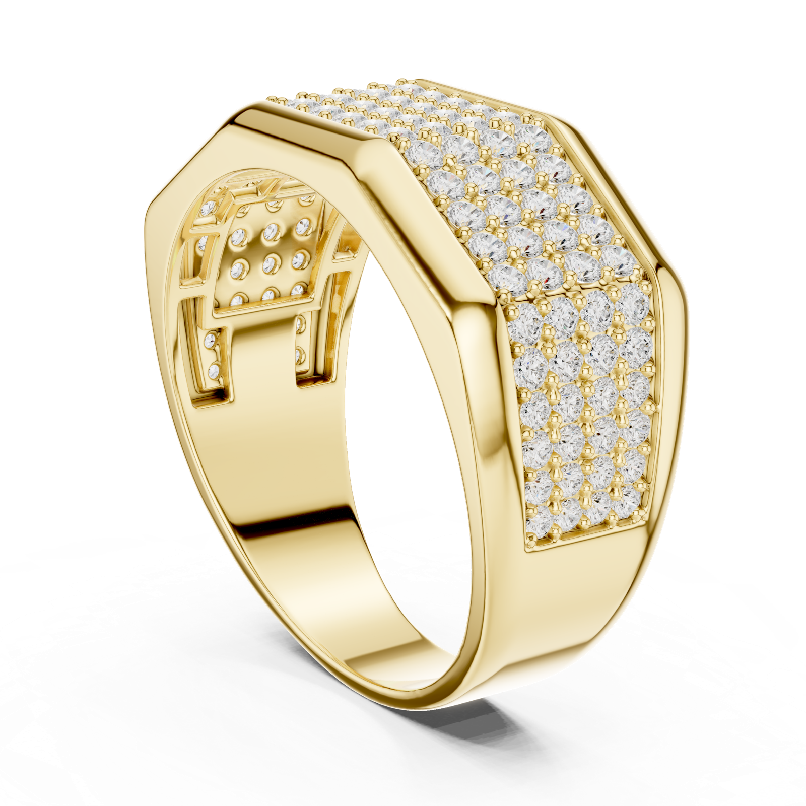 Gold Men's Ring GGR-0004, Yellow Gold, view 1