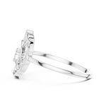 Gold Ring DR-6203, White Gold, view 3