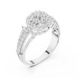 Gold Ring DDLR-762, White Gold, view 2