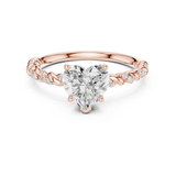 Gold Ring DDLR-396, Rose Gold, view 4