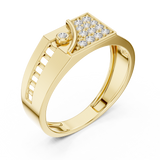Gold Ring LR-01 (29), Yellow Gold, view 2