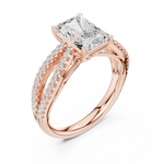 Gold Ring DDLR-733, Rose Gold, view 2