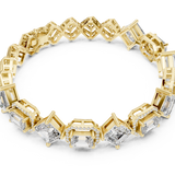 14K Solid Gold Lab Diamond Bracelet, Yellow Gold, view 2