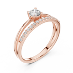 Gold Ring DDLR-832, Rose Gold, view 2
