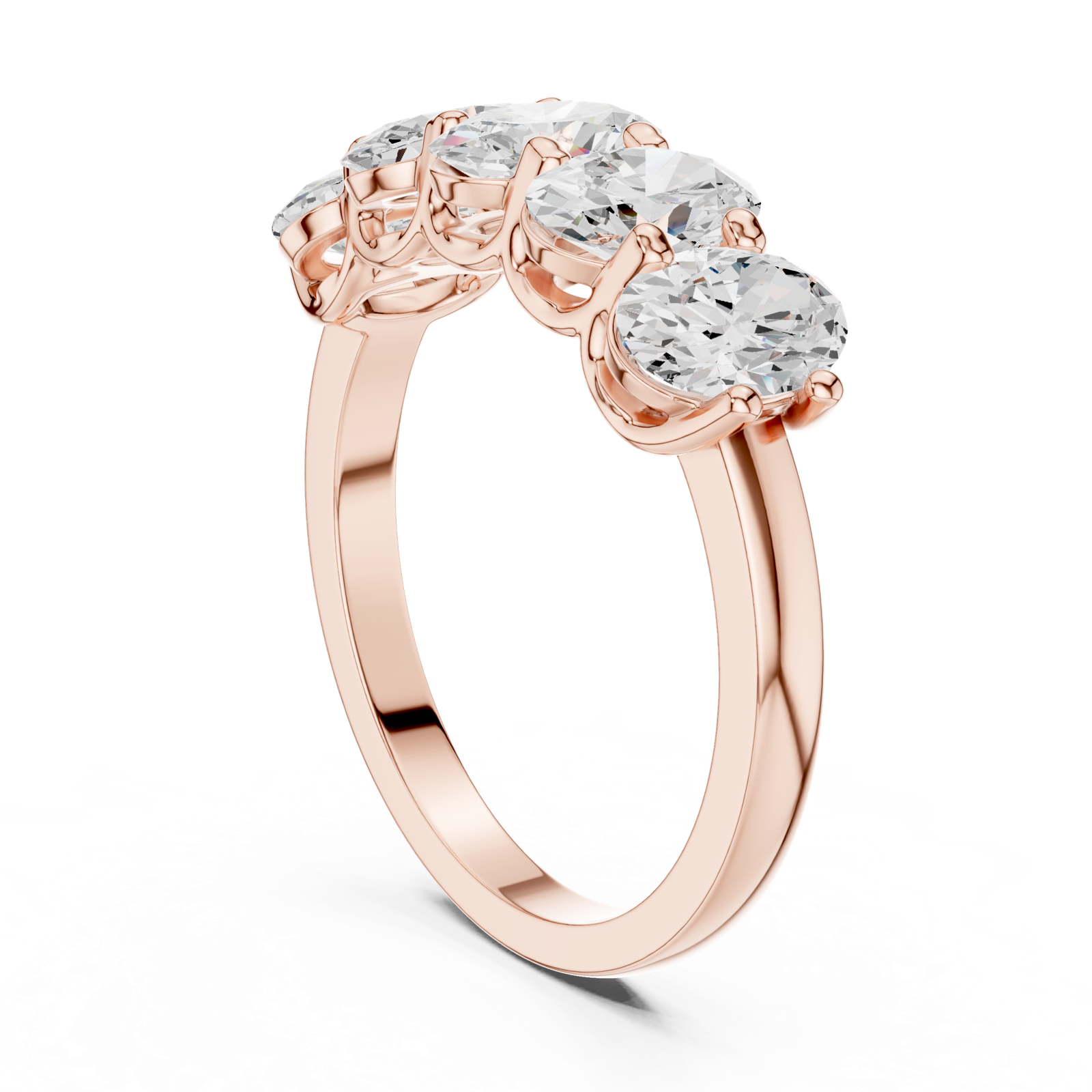 Gold Ring DDLR-1122, Rose Gold, view 1