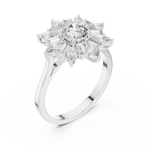 Gold Ring ALR-65, White Gold, view 2