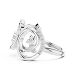 Gold Ring GHFTG, White Gold, view 3