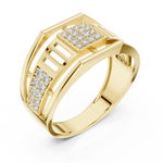 Gold Ring LR-01 (8), Yellow Gold, view 2