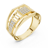 Gold Ring LR-01 (8), Yellow Gold, view 2