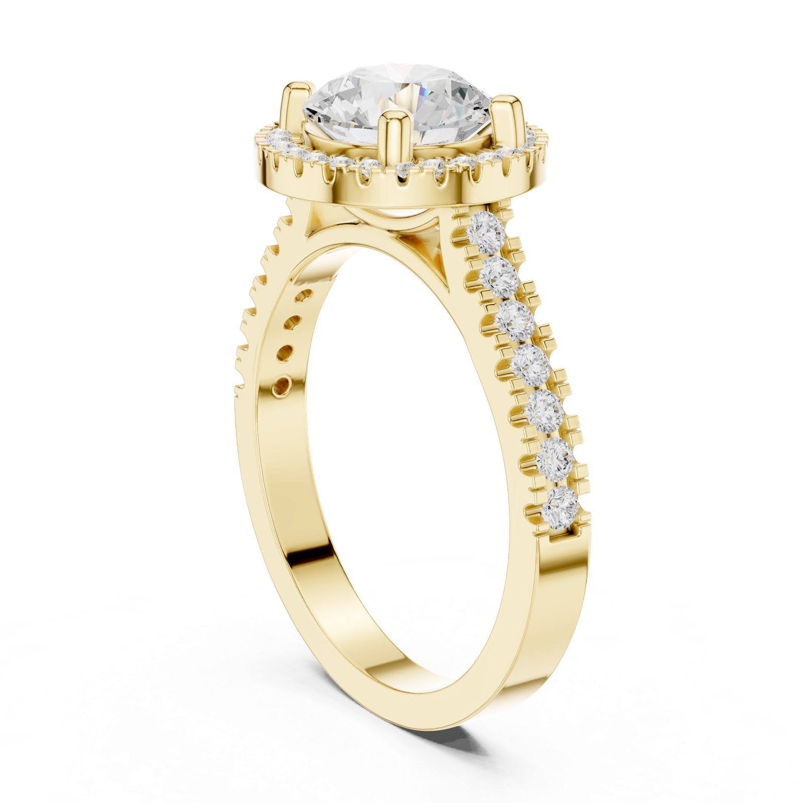 Gold Ring DDLR-345, Yellow Gold, view 1