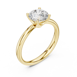 Gold Ring DDLR-645, Yellow Gold, view 2