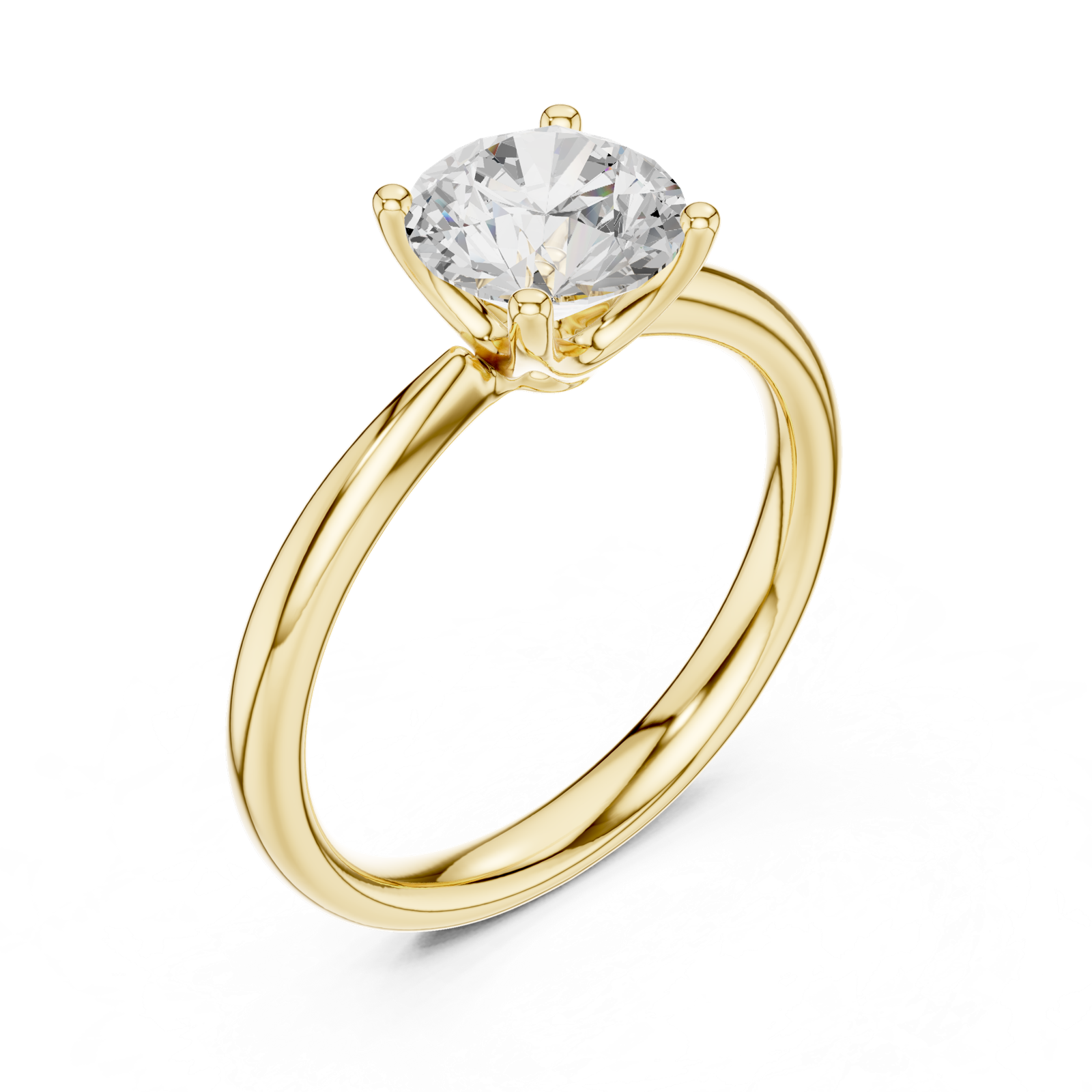 Gold Ring DDLR-645, Yellow Gold, view 2