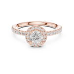 Gold Ring LR-0220, Rose Gold, view 4