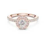 Gold Ring LR-0220, Rose Gold, view 4