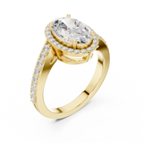 Gold Ring DDLR-434, Yellow Gold, view 2