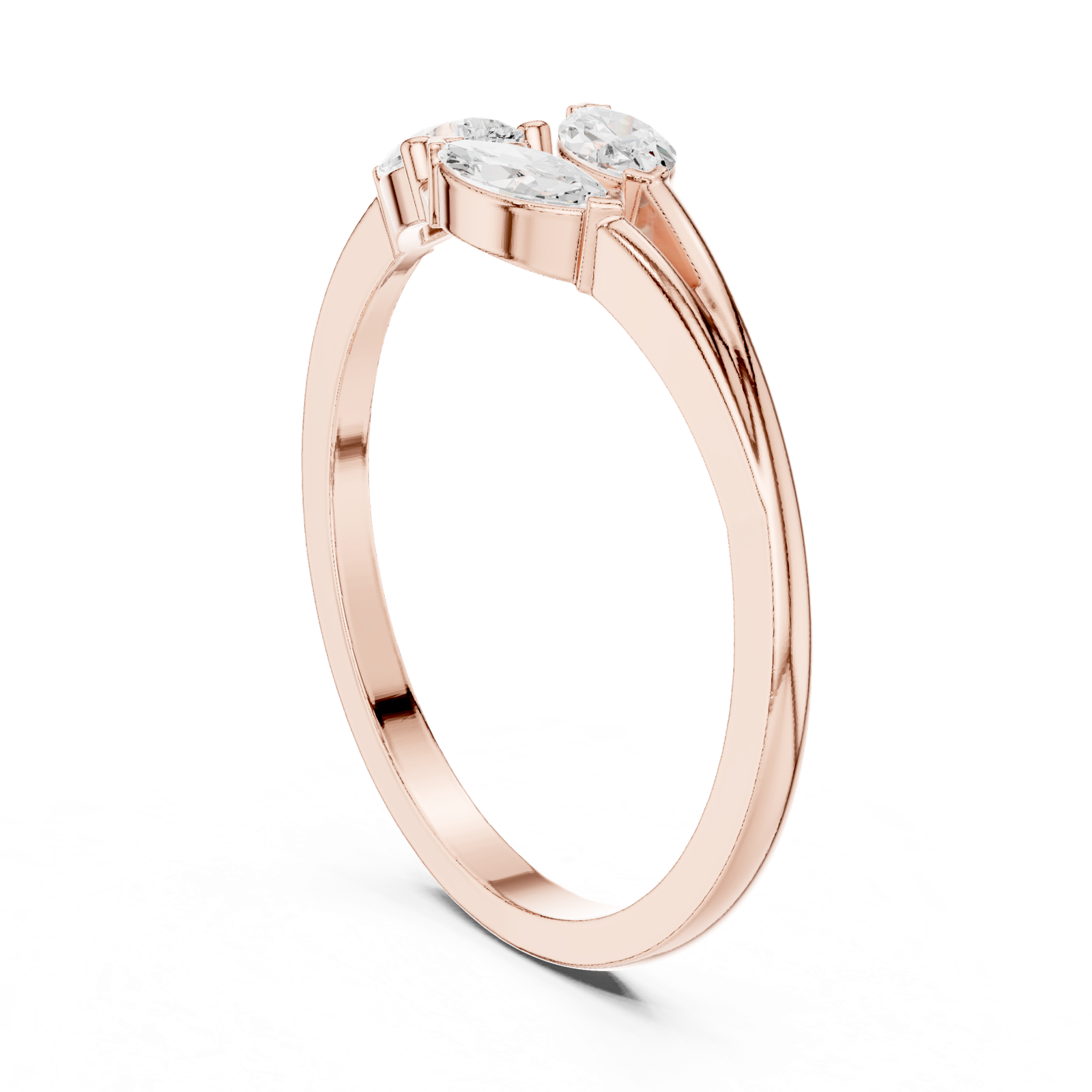 Gold Ring HLR-235, Rose Gold