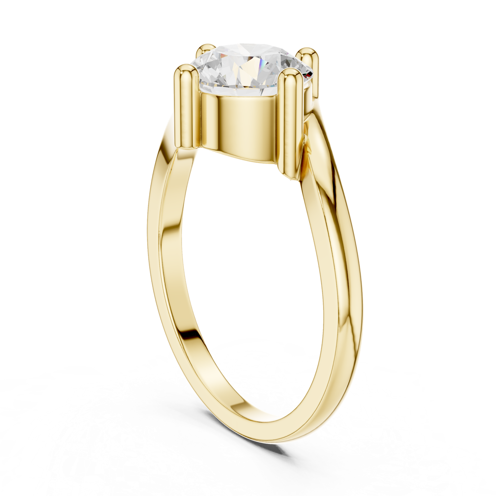 Gold Ring DDLR-804, Yellow Gold, view 1