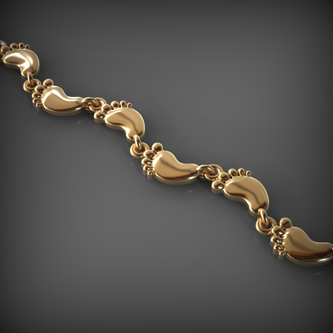 14K Solid Gold Men's Statement Link Chain, Yellow Gold