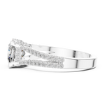 Gold Ring DDLR-182, White Gold, view 3