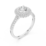 Gold Ring LR-0228, White Gold, view 2