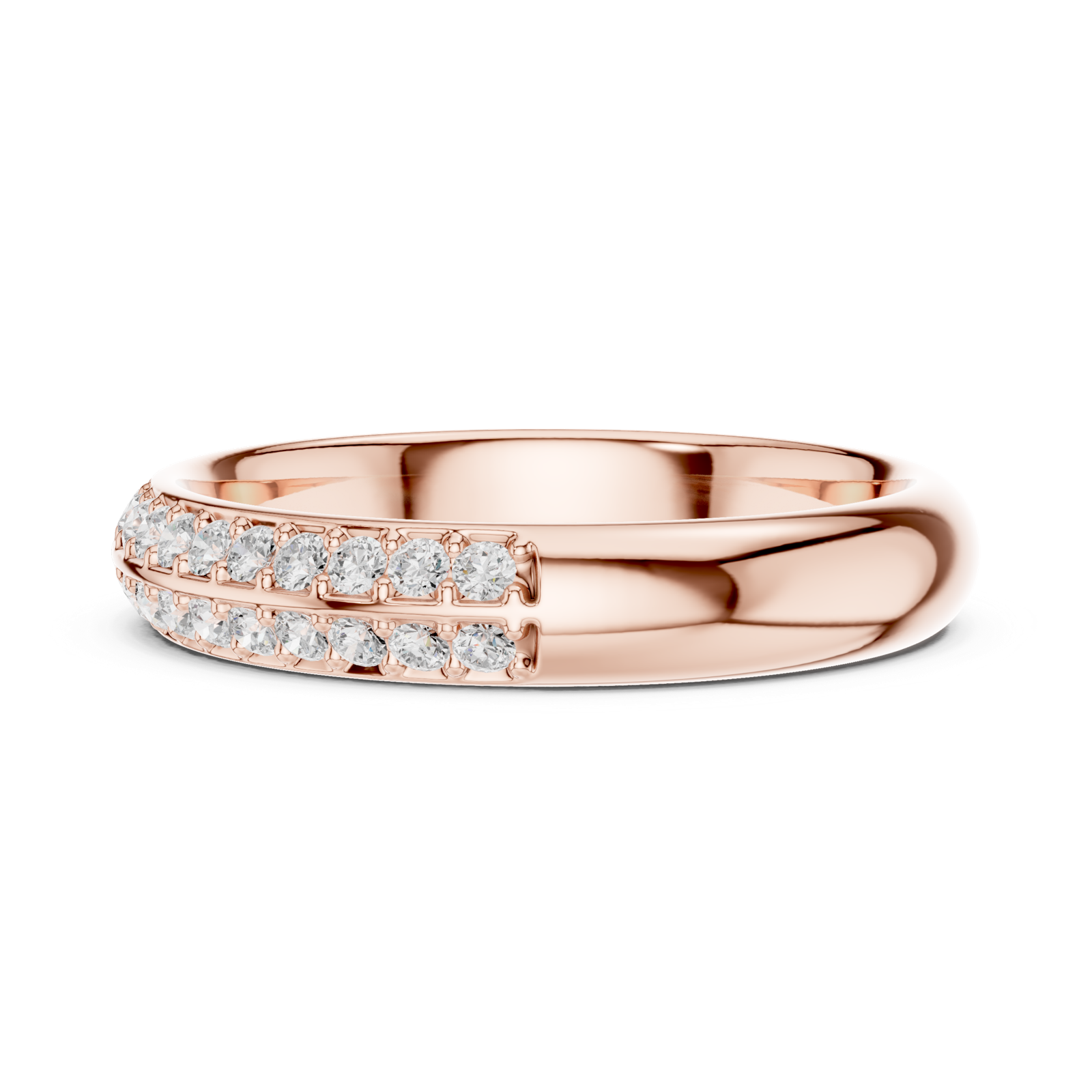 Gold Ring DDLR-575, Rose Gold, view 3