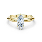 Gold Jewelry L36-6, Marquise center stone, Yellow Gold