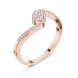 Gold Ring 1 (191), Rose Gold, view 2