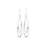 Gold Earrings SBER(29), White Gold