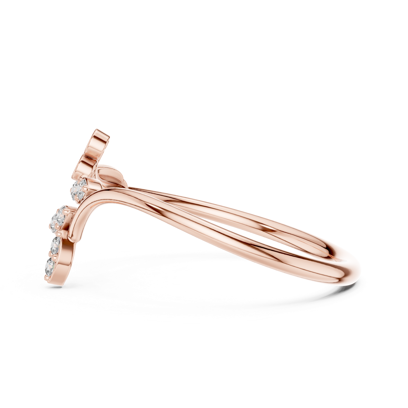 Gold Ring 1 (157), Rose Gold, view 3