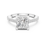 Gold Ring DDLR-880, White Gold, view 4