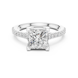 Gold Ring DDLR-880, White Gold, view 4
