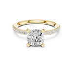 Gold Ring DDLR-885, Yellow Gold, view 4