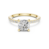 Gold Ring DDLR-885, Yellow Gold, view 4