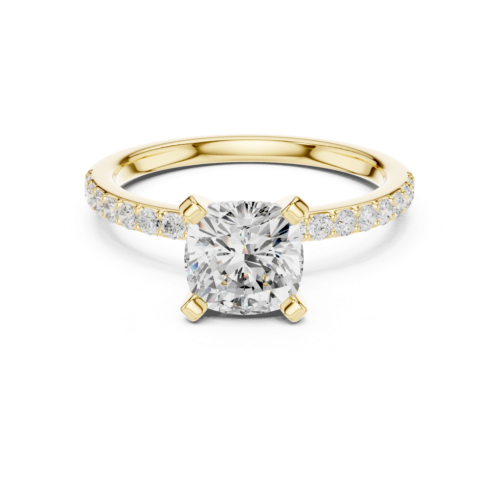 Gold Ring DDLR-885, Yellow Gold, view 4