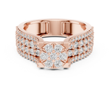 Gold Ring L03-1311, Rose Gold, view 4