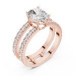 Gold Ring DDLR-1060, Rose Gold, view 2