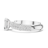 Gold Ring DDLR-1066, White Gold, view 3