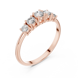Gold Ring HLR-105, Rose Gold, view 2
