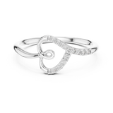 Gold Ring 12-10049@L, White Gold