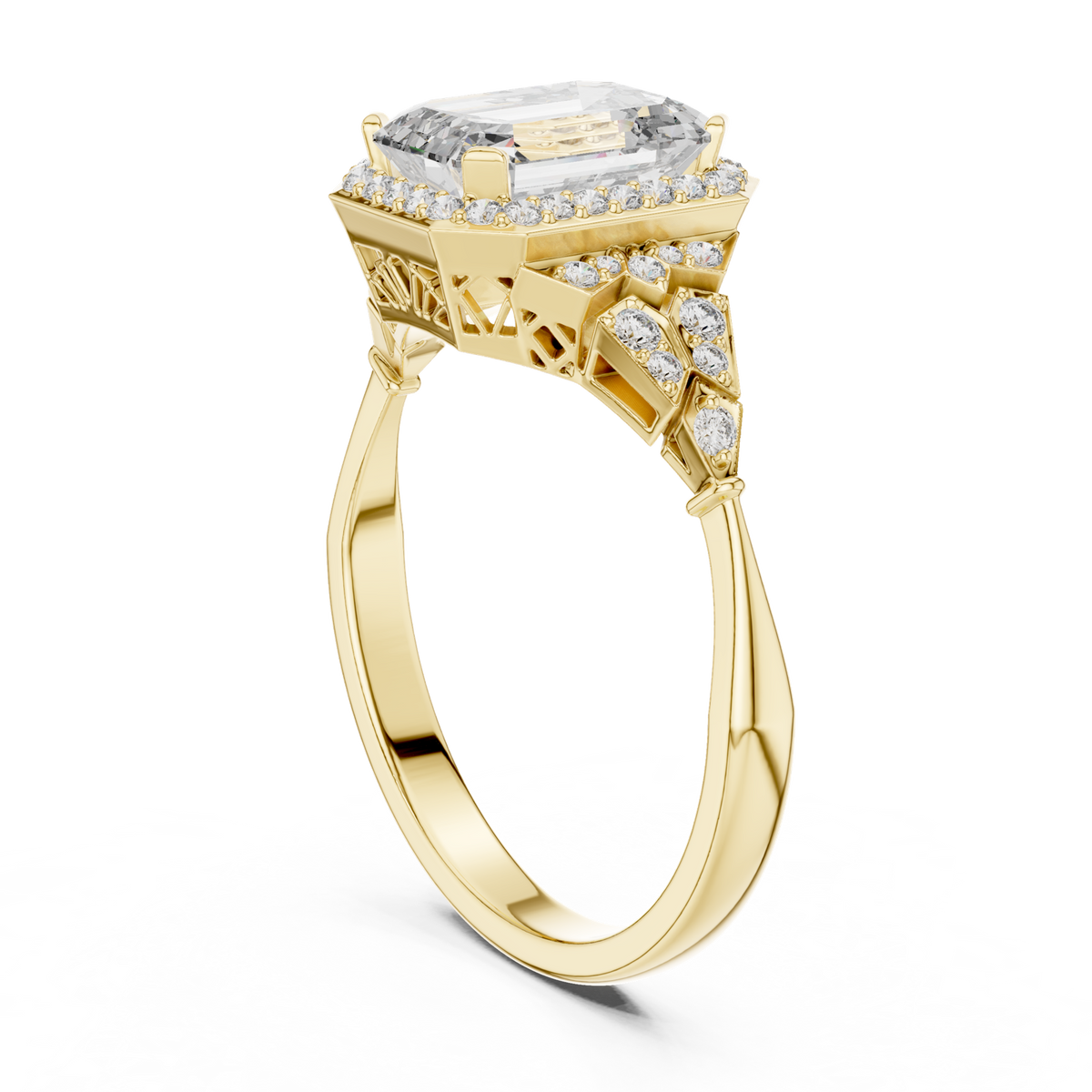 Gold Ring 00001L (38), Yellow Gold, view 1